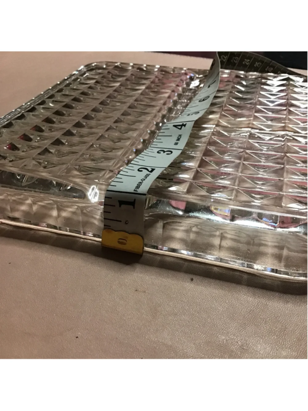 Clear Glass Divided Serveware Tray 8 x 8 inch
